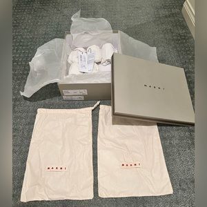 2021 Marni shoe box and 2 dust bags